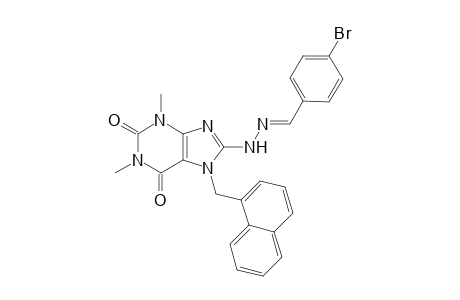 4-bromobenzaldehyde [1,3-dimethyl-7-(1-naphthylmethyl)-2,6-dioxo-2,3,6,7-tetrahydro-1H-purin-8-yl]hydrazone