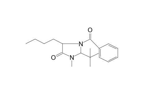 1-Benzoyl-5-butyl-2-t-butyl-3-methyl-imidazolidin-4-one