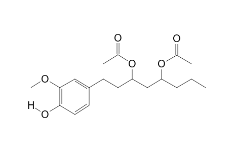 1-(4-Hydroxy-3-methoxyphenyl)octane-3,5-diyl diacetate