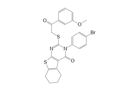 3-(4-bromophenyl)-2-{[2-(3-methoxyphenyl)-2-oxoethyl]sulfanyl}-5,6,7,8-tetrahydro[1]benzothieno[2,3-d]pyrimidin-4(3H)-one