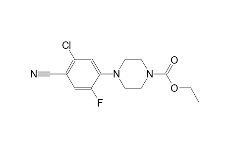 1(2H)-Pyrazinecarboxylic acid, 4-(5-chloro-4-cyano-2-fluorophenyl)tetrahydro-, ethyl ester