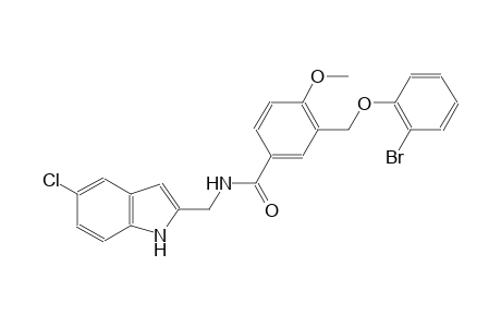 3-[(2-bromophenoxy)methyl]-N-[(5-chloro-1H-indol-2-yl)methyl]-4-methoxybenzamide