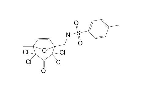 4-METHYL-N-(2,2,4,4-TETRACHLORO-5-METHYL-3-OXO-8-OXABICYCLO-[3.2.1]-OCT-6-EN-1-YL-METHYL)-BENZENESULFONAMIDE