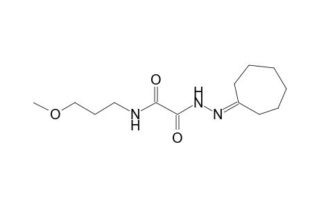 2-(2-Cycloheptylidenehydrazino)-N-(3-methoxypropyl)-2-oxoacetamide