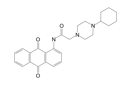 1-Pyrazineacetamide, 4-cyclohexyl-N-(9,10-dihydro-9,10-dioxo-1-anthracenyl)hexahydro-