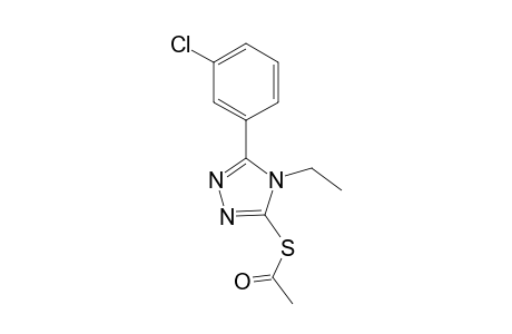 5-(3-Chlorophenyl)-4-ethyl-4H-1,2,4-triazol-3-yl hydrosulfide, acetate