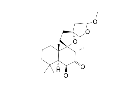 SIBIRICINONE-D;(13R)-9-ALPHA,13-ALPHA;15,16-DIEPOXY-6-BETA-HYDROXY-15-ALPHA-METHOXYLABD-7-ONE