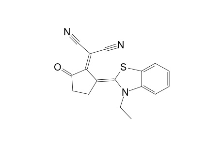 Propanedinitrile, 2-[2-(3-ethyl-2(3H)-benzothiazolylidene)-5-oxocyclopentylidene]-