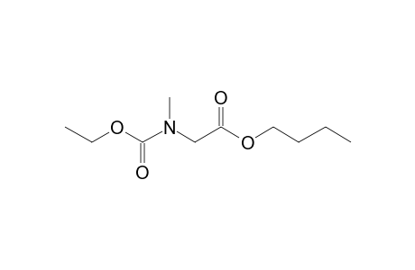 Glycine, N-methyl-N-ethoxycarbonyl-, butyl ester