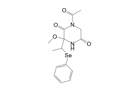 1-ACETYL-3-METHOXY-2,5-PIPERAZINEDIONE,ISOMER-#B