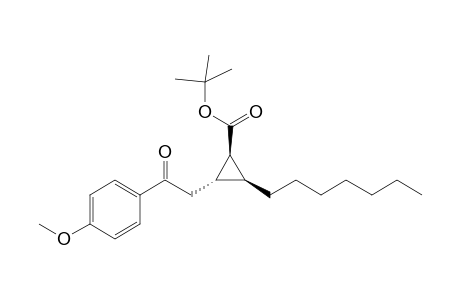 t-Butyl [(1S,2R,3R)-2-heptyl-3-[2'-(p-methoxyphenyl)-2'-oxoethyl]cyclopropane-1-carboxylate