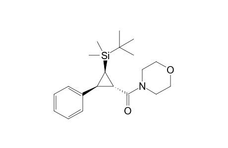 4-{(1S*,2R*,3S*)-[2-(tert-Butyldimethylsilyl)-3-phenylcyclopropyl]carbonyl}morpholine