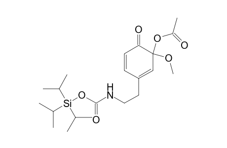 3-Acetoxy-3-methoxy-1-[N-2-(triisopropylsiloxycarbonyl)aminoethyl]cyclohexa-1,5-dien-4-one-
