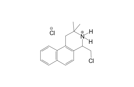 benz[f]isoquinolinium, 4-(chloromethyl)-1,2,3,4-tetrahydro-2,2-dimethyl-, chloride
