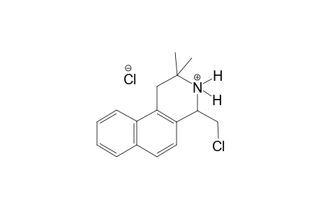 benz[f]isoquinolinium, 4-(chloromethyl)-1,2,3,4-tetrahydro-2,2-dimethyl-, chloride