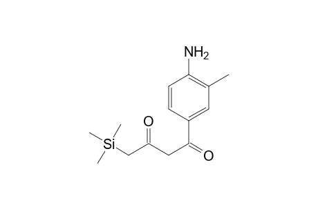 Trimethylsilyl derivative of acetoacetyl-2-methylaniline (AAOT, acetoacetanilide derivative)