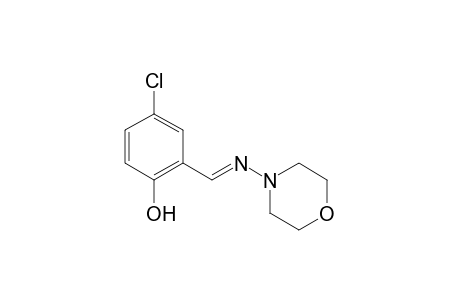 4-chloro-2-[(E)-(4-morpholinylimino)methyl]phenol