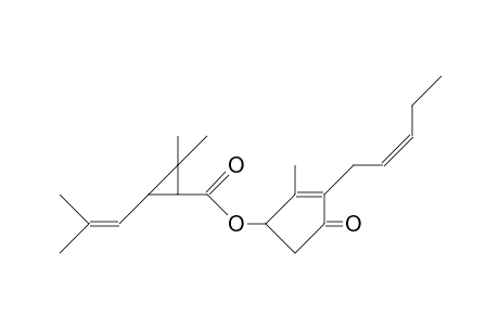 Cyclopropanecarboxylic acid, 2,2-dimethyl-3-(2-methyl-1-propenyl)-, 2-methyl-4-oxo-3-(2-pentenyl)-2-cyclopenten-1-yl ester, [1R-[1.alpha.[S*(Z)],3.beta.]]-