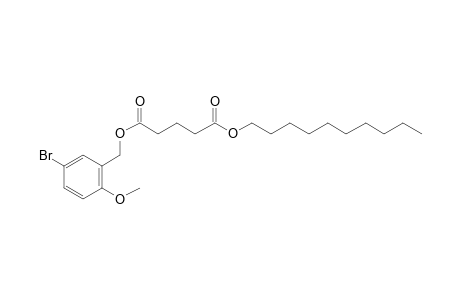 Glutaric acid, 5-bromo-2-methoxybenzyl decyl ester