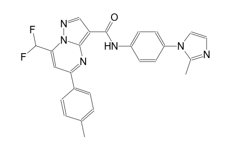 pyrazolo[1,5-a]pyrimidine-3-carboxamide, 7-(difluoromethyl)-N-[4-(2-methyl-1H-imidazol-1-yl)phenyl]-5-(4-methylphenyl)-