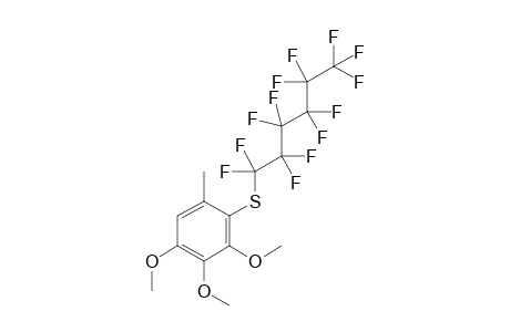 1,2,3-trimethoxy-5-methyl-4-(1,1,2,2,3,3,4,4,5,5,6,6,6-tridecafluorohexylsulfanyl)benzene