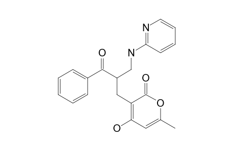 3-[2-Benzoyl-3-(2-pyridylamino)propyl]-4-hydroxy-6-methylpyran-2-one