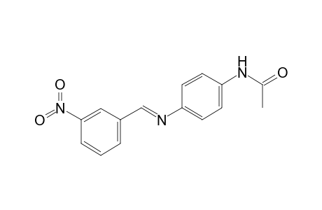 N-(4-([(E)-(3-Nitrophenyl)methylidene]amino)phenyl)acetamide