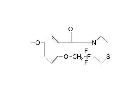 4-[5-methoxy-2-(2,2,2-trifluoroethoxy)benzoyl]thiomorpholine