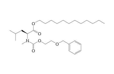 L-Leucine, N-methyl-N-(2-(benzyloxy)ethoxycarbonyl)-, dodecyl ester