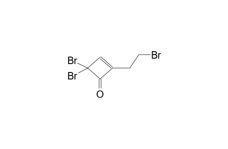 4,4-dibromo-2-(2-bromoethyl)cyclobut-2-en-1-one