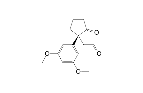 2-[(1S)-1-(3,5-dimethoxyphenyl)-2-oxo-cyclopentyl]acetaldehyde