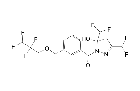 3,5-bis(difluoromethyl)-1-{3-[(2,2,3,3-tetrafluoropropoxy)methyl]benzoyl}-4,5-dihydro-1H-pyrazol-5-ol