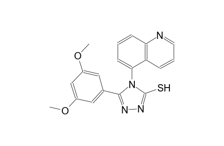 4H-1,2,4-triazole-3-thiol, 5-(3,5-dimethoxyphenyl)-4-(5-quinolinyl)-