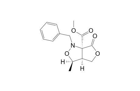 (3S,3aS,6aS)-Tetrahydro-6a-(methoxycarbonyl)-3-methyl-1-(phenylmethyl)-1H,6H-furo[3,4-c]isoxazol-6-one
