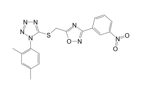 5-{{[3-(m-nitrophenyl)-1,2,4-oxadiazol-5-yl]methyl}thio}-1-(2,4-xylyl)-1H-tetrazole