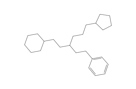 Benzene, [3-(2-cyclohexylethyl)-6-cyclopentylhexyl]-