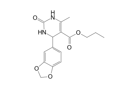 5-Pyrimidinecarboxylic acid, 4-(1,3-benzodioxol-5-yl)-1,2,3,4-tetrahydro-6-methyl-2-oxo-, propyl ester