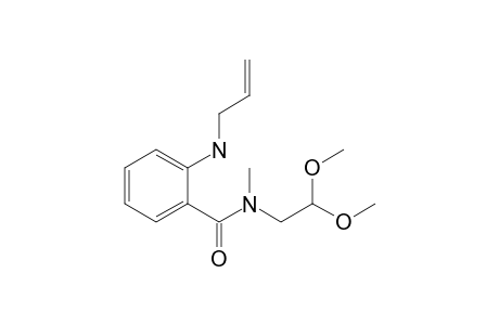 2-Allylamino-N-methyl-N-(2,2-dimethoxyethyl)benzamide