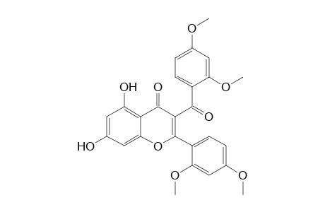 4H-1-Benzopyran-4-one, 3-(2,4-dimethoxybenzoyl)-2-(2,4-dimethoxyphenyl)-5,7-dihydroxy-