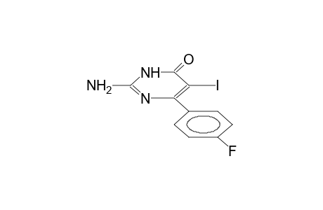 2-amino-5-iodo-4-(4-fluorophenyl)-1,6-dihydropyrimidin-4-one