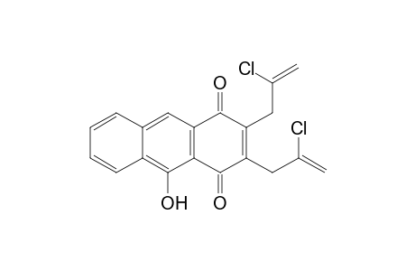 2,3-bis(2'-chloroprop-2'-enyl)-9-hydroxyanthracene-1,4-dione