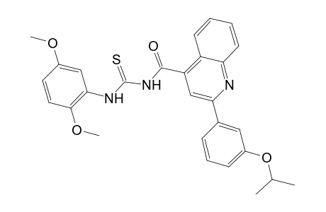 N-(2,5-dimethoxyphenyl)-N'-{[2-(3-isopropoxyphenyl)-4-quinolinyl]carbonyl}thiourea