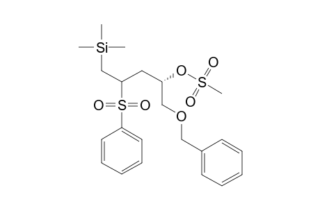 (2S)-1-(PHENYLMETHOXY)-4-(PHENYLSULFONYL)-5-(TRIMETHYLSILYL)-2-PENTYL-METHANESULFONATE,DIASTEREOMER-#1