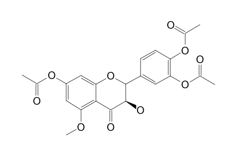5-O-METHYLDIHYDROQUECITIN-7-3',4'-TRIACETYL