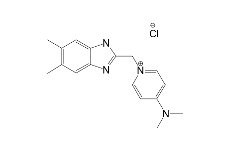 4-(DIMETHYLAMINO)-N-(5,6-DIMETHYL-1H-BENZIMIDAZOL-2-YL-METHYL)-PYRIDINIUM-CHLORIDE