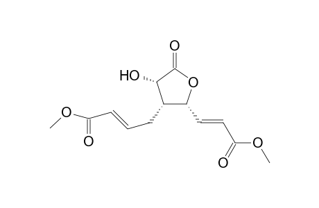 Methyl (E)-4-(2R*,3R*,4S*)-4-(hydroxy)-2-[(E)-3-methoxy-3-oxo-1-propenyl]-5-oxotetrahydro-3-furanyl-2-butenoate