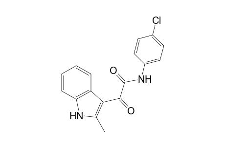 1H-Indole-3-acetamide, N-(4-chlorophenyl)-2-methyl-.alpha.-oxo-