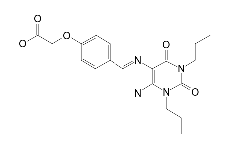 Pyrimidin-2,4-dione, 6-amino-5-[(4-carboxymethoxy)benzimidoyl]-1,3-dipropyl