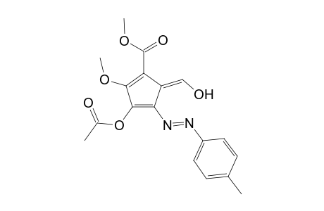 Methyl 4-acetoxy-6-([(4'-methylphenyl)amino]-1-formyl-3-methoxy-6-azapentafulvene-2-carboxylate