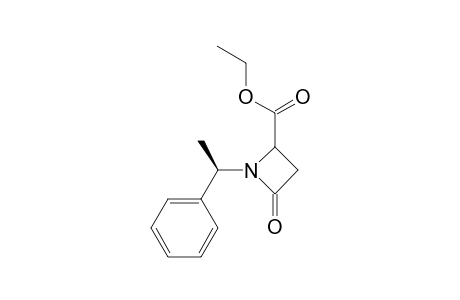 4-Keto-1-[(1R)-1-phenylethyl]azetidine-2-carboxylic acid ethyl ester
